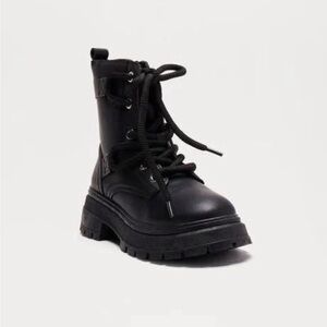 Fashion Nova Black Combat Boots